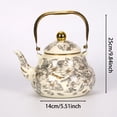 thumbnail image 2 of Vintage Enamel Tea Kettle,Floral Enamel on Steel Teapot with Cool Touch Steel Handle for Stovetop Home Kitchen Decor, Gift for Housewarming Christmas New Year, 2 of 2