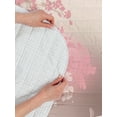 thumbnail image 4 of Koi Fish Reversible Bedspread Set, Sakura Blossom in Japan Creature Culture Nature Orient Asian Culture, Pillow Shams & Comforter Microfiber Bedding Set, 3 Sizes, Pale Pink, by Ambesonne, 4 of 4
