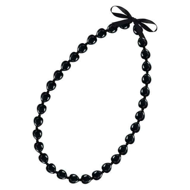 HEALEEP Ribbon Necklace with Black Bow Tie Graduation Necklace for Party Accessories and Neck Decor