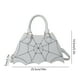 thumbnail image 3 of Bolso bandolera informal de cuero con diseño de murciélagos divertidos de Halloween, bolso de hombro con cadena de PU, 3 of 6