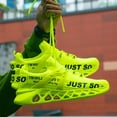 thumbnail image 3 of Sonducket Zapatillas de deporte para niños, transpirables, antideslizantes, tejidas, atléticas, para caminar, para correr, resistentes al desgaste, Calzado Verde cuarenta y seis, 3 of 6