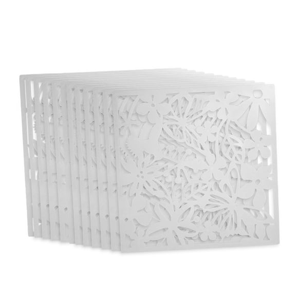 Inteprter Paquete de 12 pantallas plegables para colgar, panel divisorio de moda, cortinas decorativas con flores y pájaros, puerta de pared Decoración del hogar