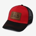 thumbnail image 2 of ZHOGXU Father'S Day Mens Baseball Cap Letter Print Mesh Wide Brim Fashion Comfortable Summer Cap For Outdoor Activities And Everyday Wear,Red,One Size, 2 of 4