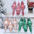 thumbnail image 4 of 2 Boxes Holiday Ornament Long Spiky Shape Plastic Christmas Decorations For Tree Window Store Decoration, 4 of 9