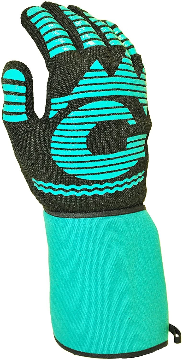 G & F 1685 1 Piece Heat Resistant BBQ Grilling Cooking Glove Mitt with