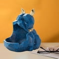 thumbnail image 4 of Cenicero geométrico con forma de animal, coleccionable, para pasillo, regalo para hombre. Azul, 4 of 9