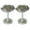 English Antique Silver/Pewter, variant on Urbanest Medallion Curtain Holdback – Elegant Drapery Tieback, Farmhouse Drapery Hardware for Stylish Window Treatments, 1 Piece, Ivory
