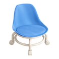 thumbnail image 1 of GUOOL Chaise à Roulettes Tabouret de Pédicure Rotatif à 360 Degrés Bleu, 1 of 9