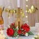 thumbnail image 5 of Anillo de vela de pilar, corona Artificial, vegetación, corona de granja, arreglo floral, flor Artificial para Decoración de mesa del hogar Rojo, 5 of 8