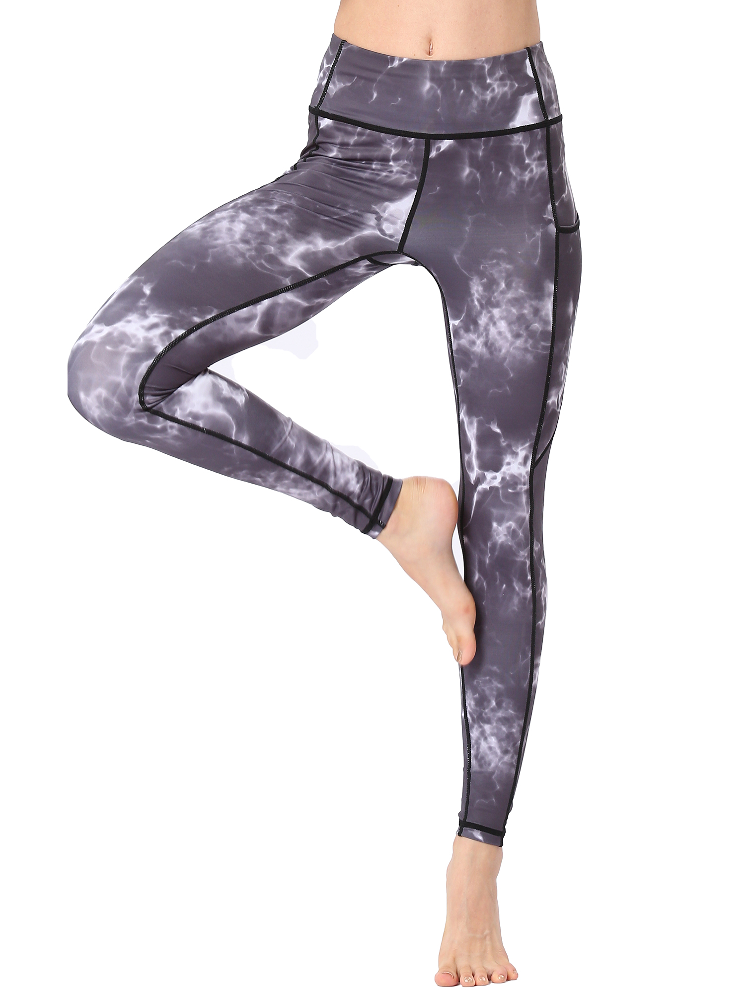 Women High Waist Yoga Leggings Capris Fitness Sport Gym Workout Athletic Pants