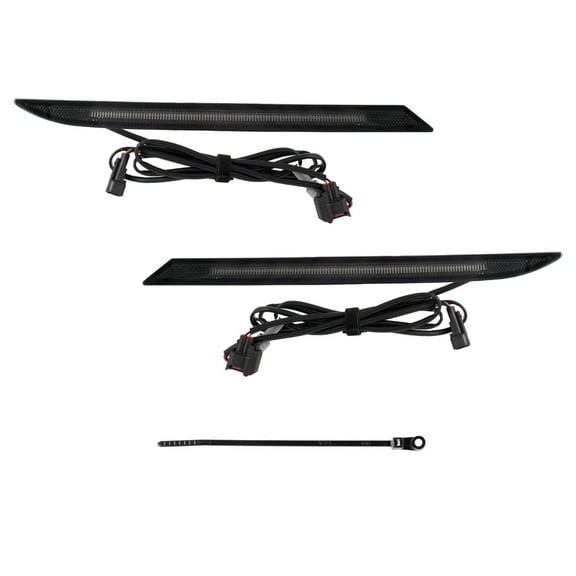 Form Lighting 2024 Fits Ford Mustang LED Rear Reflector Smoked pair FL0095