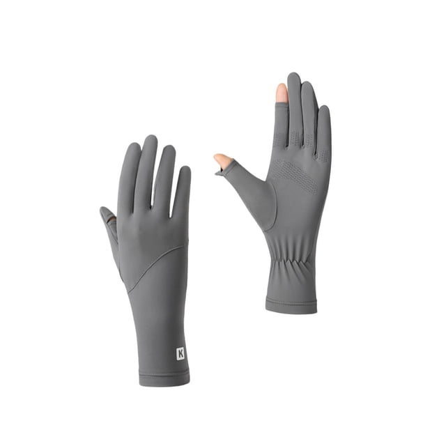 Guantes de Protección Solar para Mujer, Transpirables, de Seda Helada, con Protección Uv, para Conducir, Ciclismo, Finos, Ligeros, Antideslizantes, con Agarre En La Palma, Compatibles con Pantallas T