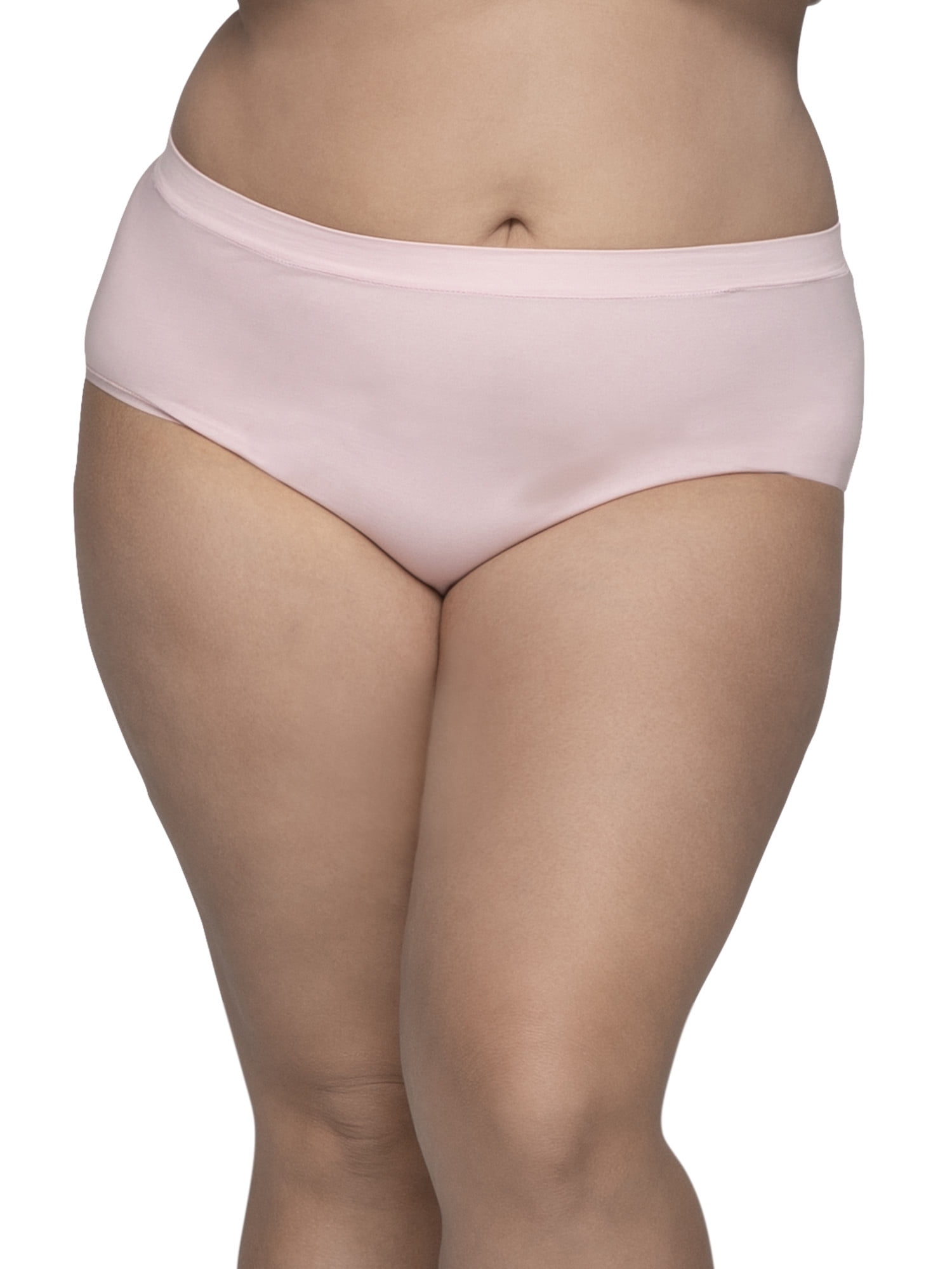 Fruit of the Loom Women/'s Fit for Me Plus Size 100/% Nylon Briefs 5 Pack Panties