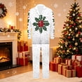 thumbnail image 2 of qolati Christmas Family Matching Pajamas Silk Satin Long Sleeve Button Down Sleepwear Sleep Pants Holiday Pjs Loungewear Set Xmas Printed Festival Party Family Christmas Pajamas Matching Sets, 2 of 9