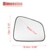 thumbnail image 3 of Retrovisor Derecho Unique Bargains Calefacción Espejo Cristal 1uds Blanco Vidrio, 3 of 7