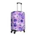 thumbnail image 3 of Uemuo Violet Printed Washable Luggage Cover - Fashion Suitcase Protector Fits 18-32 Inch Luggage -Medium, 3 of 9