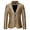 Gold, variant on Men's Long Sleeve V-Neck Blazer Notch Lapel Mid-Length Jacket Tie Dye Loose Slim Fit Two Button Suit Contrast Blazer