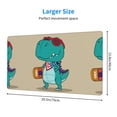 thumbnail image 3 of Kdxio Cool Dino Playing Skateboard Print Large Gaming Mouse Pad,Non-Slip Base,Water Resist Keyboard Pad for Gamer,Office & Home,29.5 x 15.8 in, 3 of 9