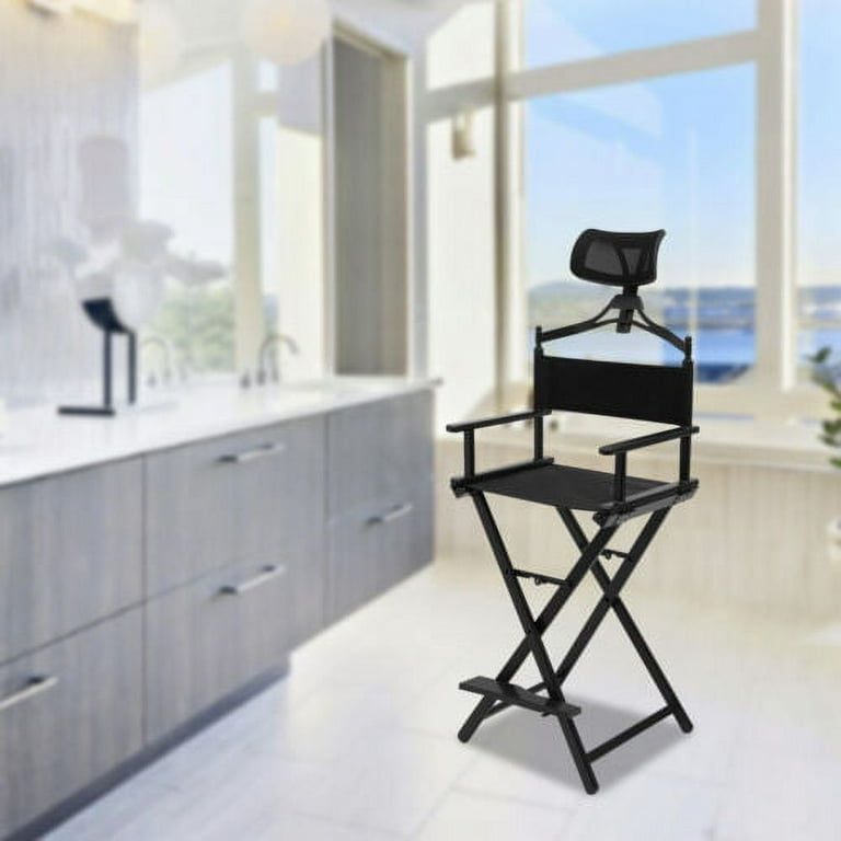 Portable makeup chair with headrest sale