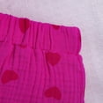 thumbnail image 5 of Xyant Toddler Baby Girl Clothes Knit Floral Fly Sleeve Tops Shorts Cute Summer Spring Outfits Infant Baby Girl Clothing Set (Hot Pink,2-3 Years), 5 of 6