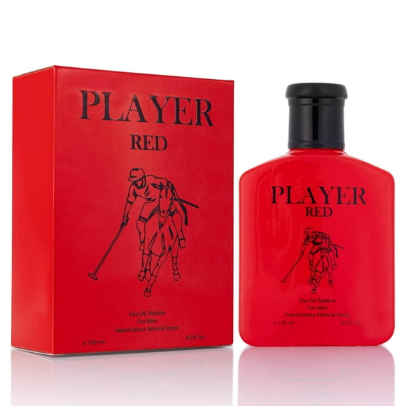 NovoGlow Player Red EDT - Top Notes of Cranberry Sparkling Red Grapefruit Cedrat Italian Lemon Lavandin & Clary Sage - Base Scents of Redwood Amber Woods & Coffee Accords - Elegant 120ml Bottle