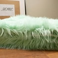 thumbnail image 3 of Ultra Soft Faux Sheepskin Fur Shag Rug Mint Green 2' x 6' Sheepskin, 3 of 7