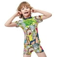 thumbnail image 5 of Rick And Morty Boys 2-Piece Swimsuit Set, Short Sleeve Rash Guard & Swim Trunks, 5 of 7