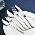 60 Piece Silverware Set for 12, Heavy Duty Stainless Steel Flatware