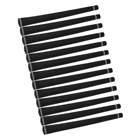 Golf Club Grip Replacement - 13Pcs Durable Soft Rubber Golf Club Grip Handle Cover Accessories for Replacement, Club Grip Black, Golf Club Grip