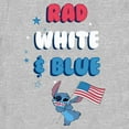 thumbnail image 2 of Women's Lilo & Stitch Rad White and Blue Graphic Tee Athletic Heather Small, 2 of 4