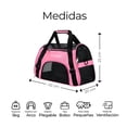 thumbnail image 2 of Mochila Transportadora Bolsa Mascota Perro Gato Viaje Chica Modelo Rosa, 2 of 4