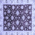 thumbnail image 1 of Ahgly Company Indoor Square Oriental Blue Traditional Area Rugs, 6' Square, 1 of 4