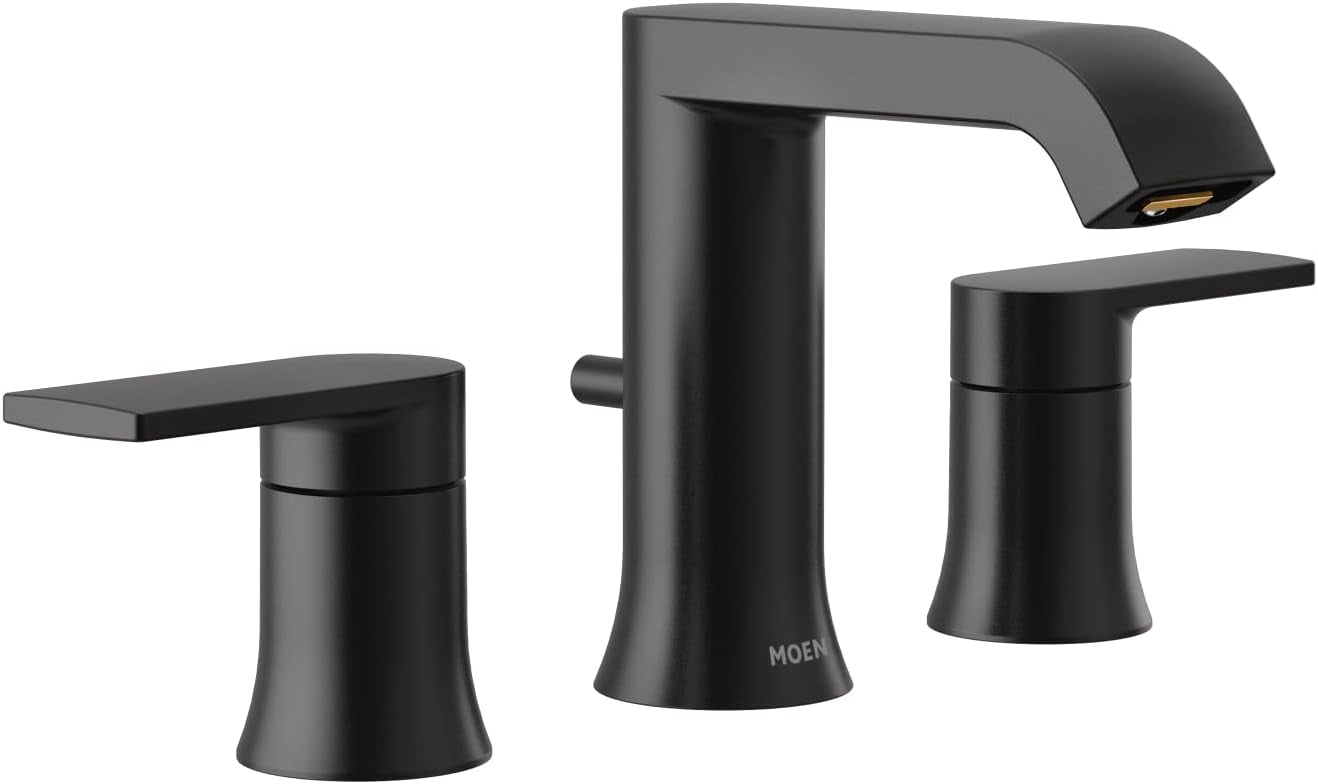 Moen T6708BL Matte black twohandle bathroom faucet