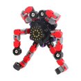 thumbnail image 1 of Creative Chain Transforming Fidget Spinner Toy, Red Rotating Stress Relief Finger Spinner with Suction Cup for Desk and Hand Play, 1 of 5