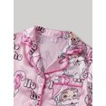 thumbnail image 5 of Family Matching Christmas Pajamas Set Santa Letter Print Holiday Satin Sleepwear Dad Mom Kids PJs, 5 of 10