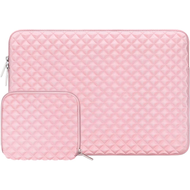 Funda protectora Compatible con portátil de 13 pulgadas, con diseño de rombos y estuche pequeño