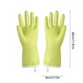 thumbnail image 3 of WSZZL Thickened Rubber Dishwashing Gloves, Waterproof, Heat Resistant, Durable, Household Cleaning, Plush Lining for Comfort, Anti-Slip, All Seasons Use, 3 of 4