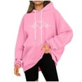 thumbnail image 5 of Cute Heart Hoodies for Women Plus Size Fleece Pullover Drawstring Oversized Sweatshirts Teen Girls Casual Loose Fit Long Sleeve Tops Fall Winter Fashion Sweaters Outfits with Pocket, 5 of 6
