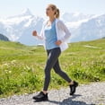 thumbnail image 2 of Gexuosn Women's Hiking Shoes Lightweight Breathable Arch Support Running Sneakers Outdoor Hiking Boots, Black, 2 of 8