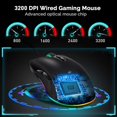 thumbnail image 4 of SAMA Souris de Jeu Ergonomique, Filaire USB RGB avec 4 modes de Rétroéclairage, 4 of 7