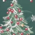 thumbnail image 4 of Yayeee Shower Curtain with Hooks 72"x72" Waterproof Fabric Bathroom Hanging Decor, Red Christmas Gingerbread, 4 of 5