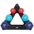 thumbnail image 4 of JFIT Dumbbell Set w/Durable Rack, Double Neoprene Coated Workout Weights, Solid Design Rack, 32 LB Set, 4 of 4