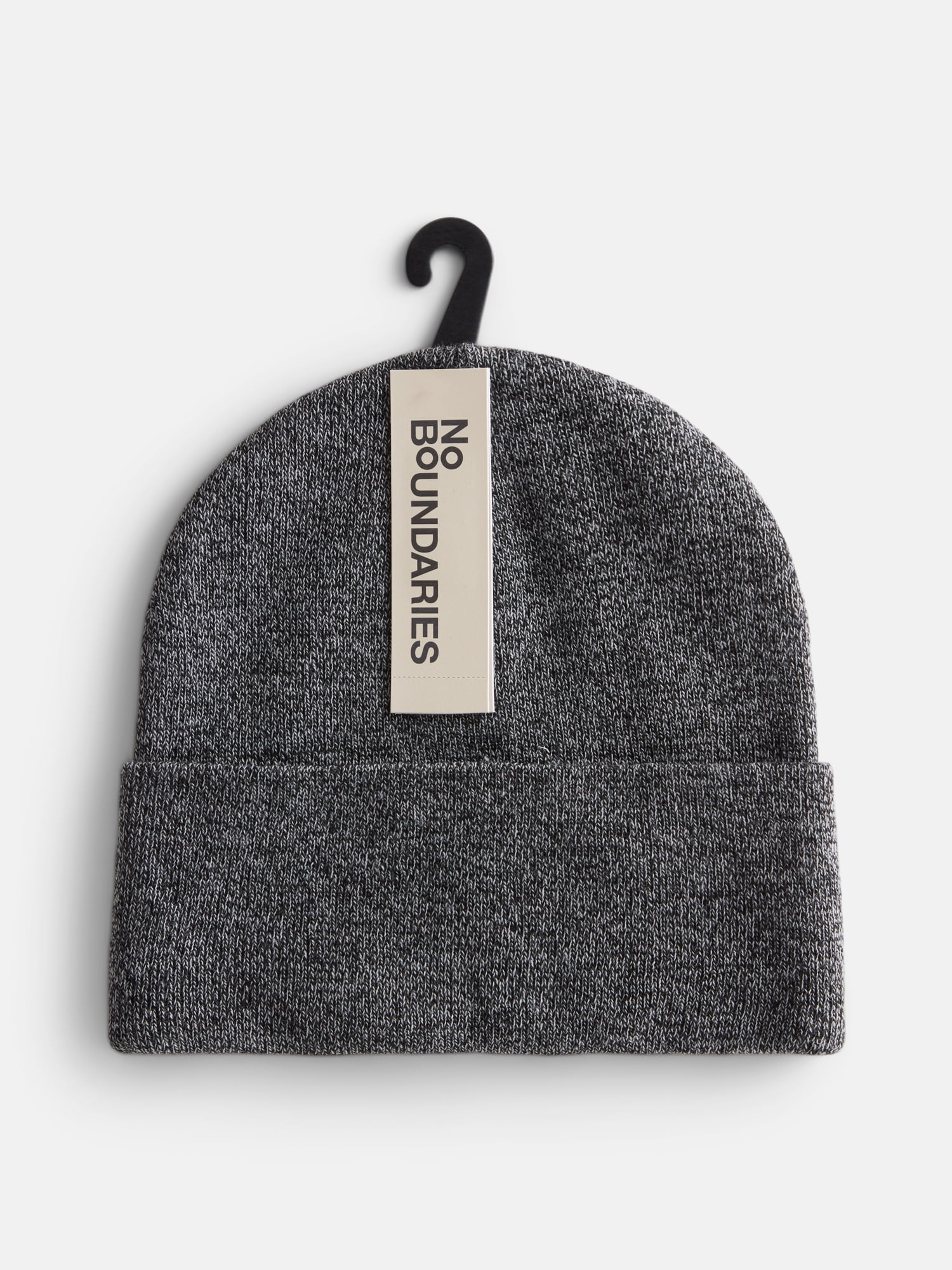 No Boundaries Women's Ribbed Marled Knit Beanie