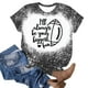 thumbnail image 4 of Camisas de Mujer Casual Impreso Cuello Redondo Manga Corta Superior, Blusa de Moda para Uso Diario Y de Fiesta, 4 of 4
