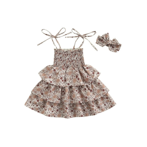 Sunisery Summer Family Matching Outfits Sisters Romper Dress Brother Shirt Cute Floral Print Outfits Sets 0-6T