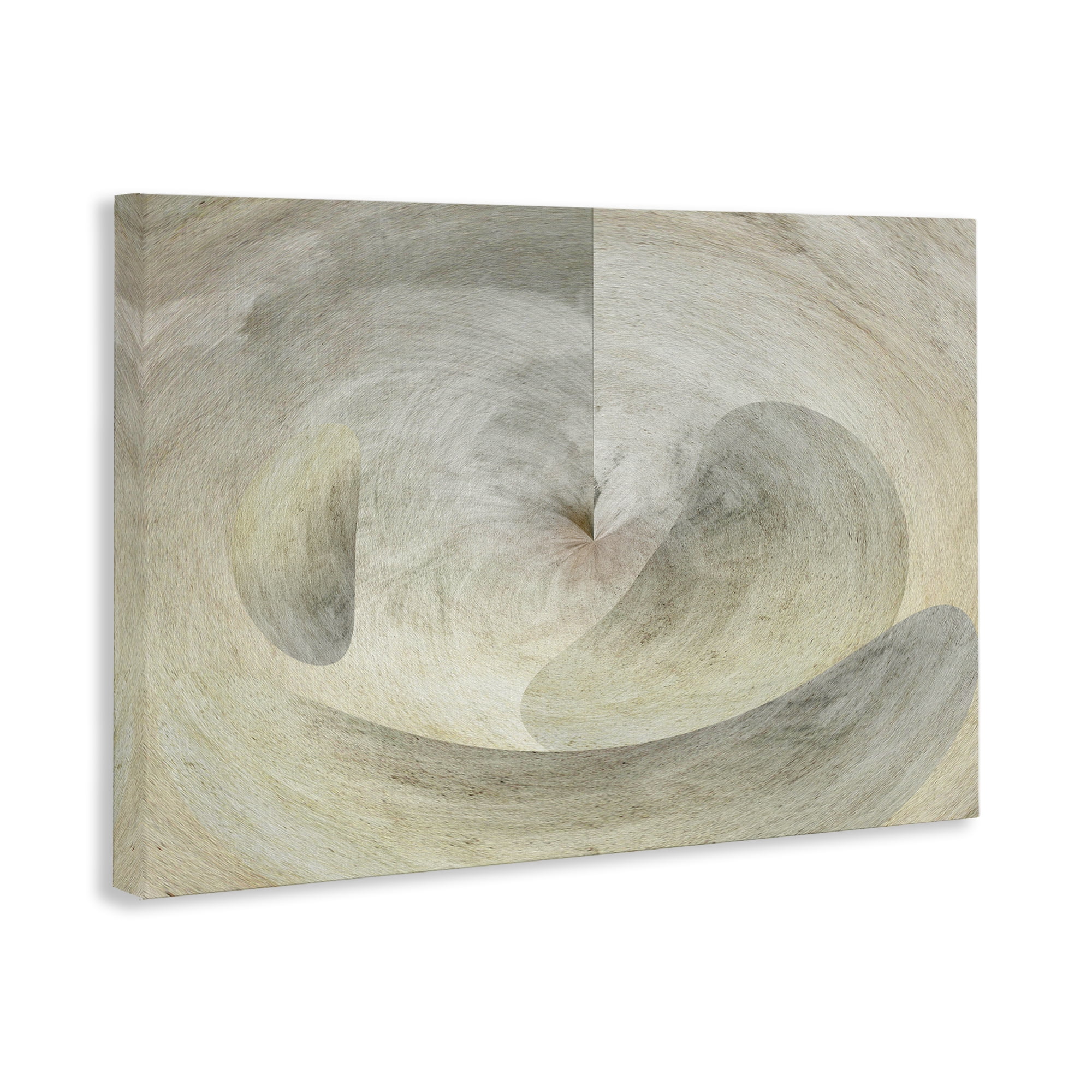 Stupell Industries Curving Freeform Abstract Abstract Painting Wrapped Canvas Art Print Wall Art, 30 x 20