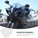 thumbnail image 3 of UPOUART Clear Motorcycle Windshield White Plastic Front Windscreen for Better Wind Resistance, 3 of 7