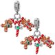 thumbnail image 1 of Charm galleta jengibre navidad VentDepot MXXGL-002 2 Piezas Plata S925 Chapa, 1 of 2