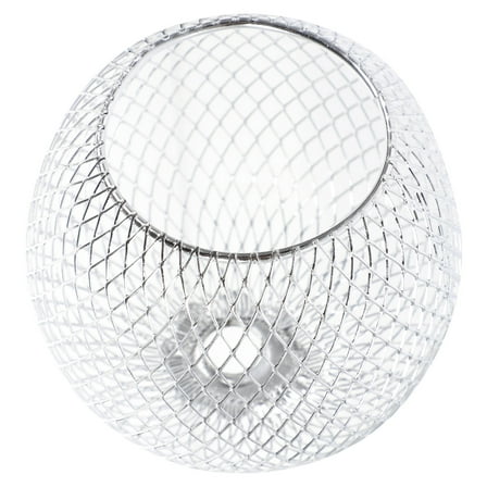 Metal Lampshade LED Bulbs Pendant Light Ceiling Fan with Work Silver