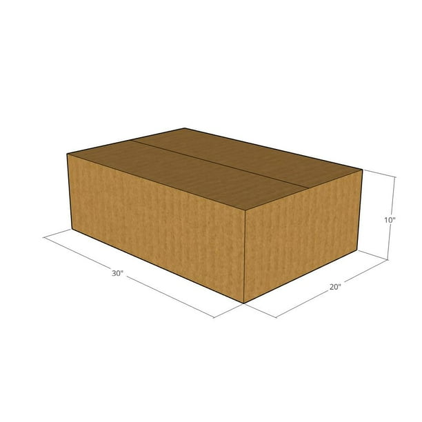 30x20x10 Corrugated Boxes New for Moving or Shipping Needs Walmart